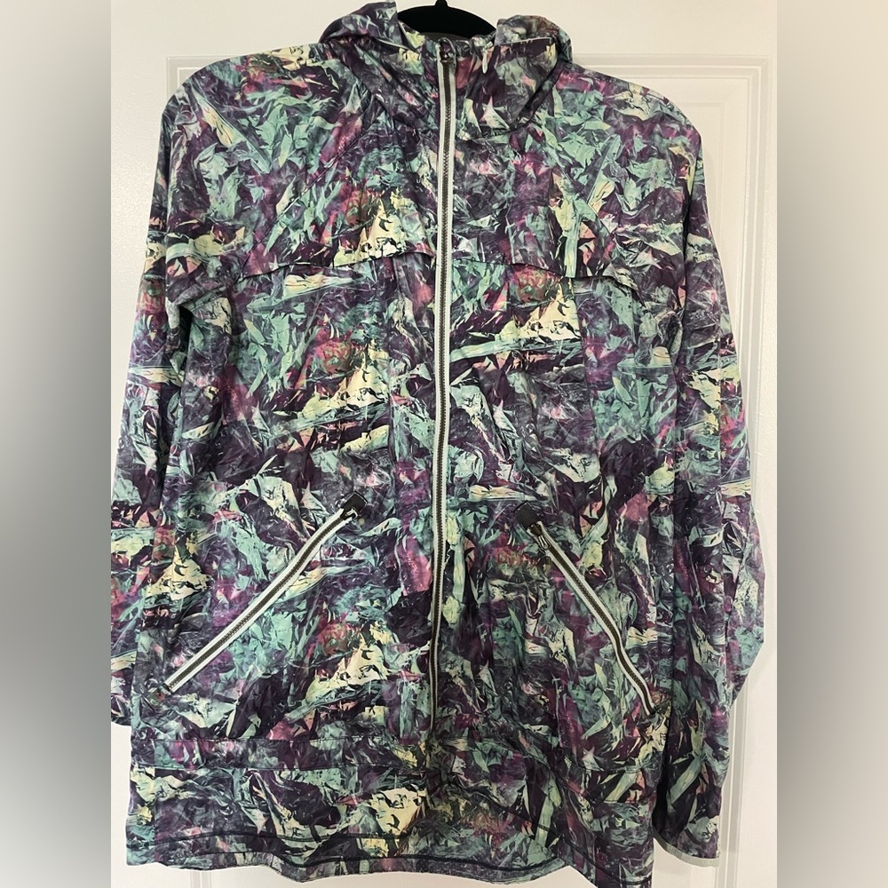 lululemon athletica Multicolor Abstract Print Hooded Jacket